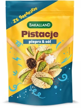 Pistacje prażone Bakalland Salt&amp;Pepper, sól&amp;pieprz, 70g