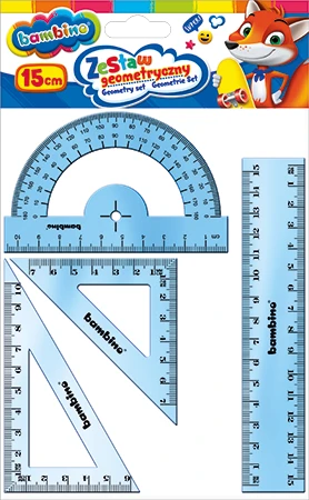 Zestaw geometryczny Bambino, 4 elementy, mix kolorów