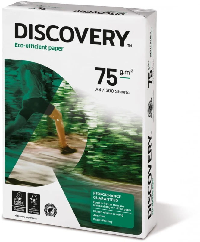 Papier do drukarki Discovery, A4, 75g/m2, 500 arkuszy, biały