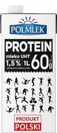 Mleko proteinowe Polmlek, UHT, 1.5%, 1l