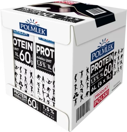 Mleko proteinowe Polmlek, UHT, 1.5%, 1l