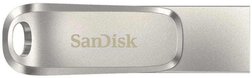 Pendrive SanDisk Ultra Dual Drive Luxe, USB-C, 32GB, srebrny