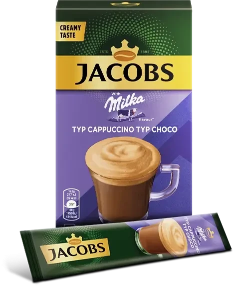 Kawa rozpuszczalna Jacobs Mlka Cappuccino Schokolade, 8 torebek x 15,8g