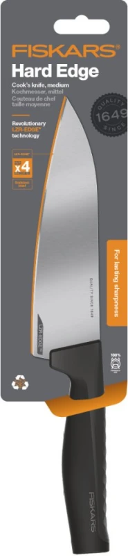 Nóż szefa kuchni Fiskars Hard Edge, średni, 17.2cm