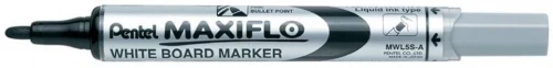 Praktyczny marker suchościeralny Pentel Maxiflo MWL5S (okrągła końcówka 4 mm, czarny)