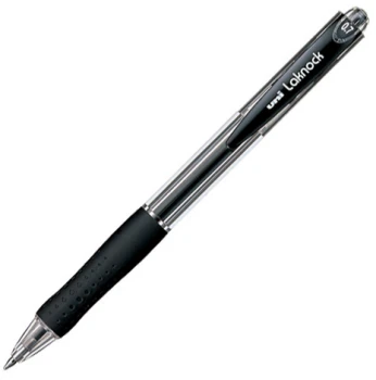 Długopis automatyczny Uni, Laknock SN-100, 0.3mm, czarny