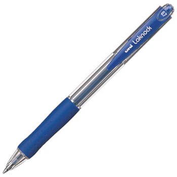Długopis automatyczny Uni, Laknock SN-100, 0.3mm, niebieski