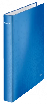 Segregator Leitz Wow, A4, szerokość grzbietu 40mm, do 250 kartek, 2 ringi, niebieski