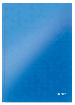 Zeszyt w kratkę Leitz Wow, A4, twarda oprawa, 80 kartek, niebieski