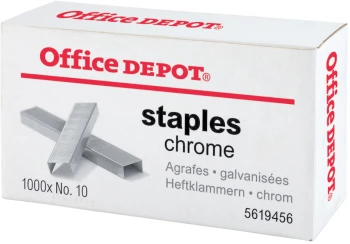 Zszywki Office Depot 10, 1000 sztuk, srebrny