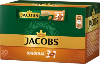 Kawa rozpuszczalna w saszetkach Jacobs 3w1, original, 20 sztuk x 15.2g