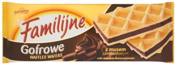 Wafle Familijne gofrowe Jutrzenka, czekoladowy, 150g