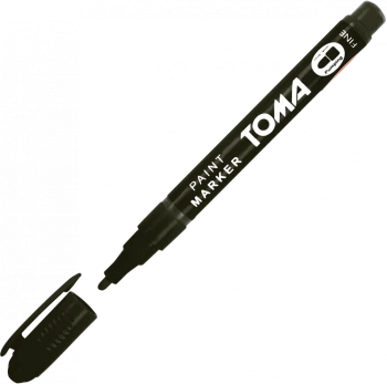 Marker olejowy Toma TO-441, okrągła, fine, 1.5mm, czarny