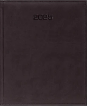 Kalendarz książkowy 2025, Udziałowiec, Vivella, A4, tygodniowy, 72 kartki, brązowy