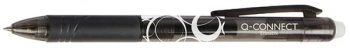 Długopis automatyczny Q-Connect, 1mm, wymazywalny, czarny