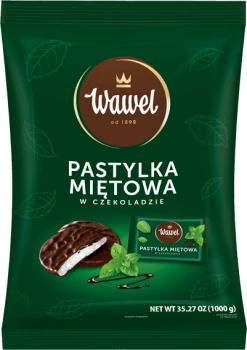 Pastylki miętowe Wawel w czekoladzie, 1kg