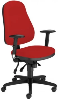 Krzesło obrotowe Nowy Styl Offix Ibra YB105, z mechanizmem, czerwony