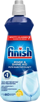 Płyn nabłyszczający do zmywarek Finish Rinse Aid, cytrynowy, 400ml