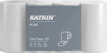 Papier toaletowy Katrin Plus 16525, 3-warstwy, w rolce, 96mm x 17.25m, 8 sztuk, biały