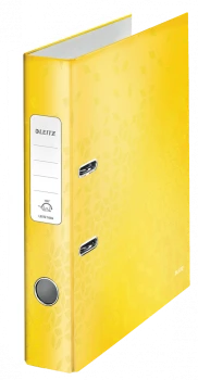 Segregator Leitz Wow 180°, A4, szerokośc grzbietu 50mm, do 350 kartek, żółty