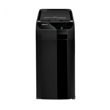 Niszczarka automatyczna Fellowes AutoMax 350c, ścinek 4x38mm, 350 kartek, P-4/T-4/O-3 DIN, czarny