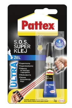 Klej błyskawiczny uniwersalny Pattex Super Power Żel S.O.S., 2g