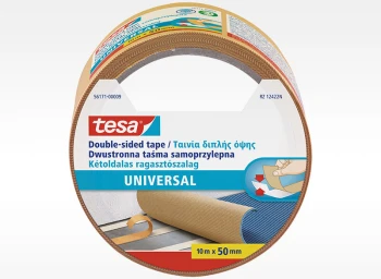 Taśma dwustronna do wykładzin Tesa Universal  Standard, 50mm x 10m, biały