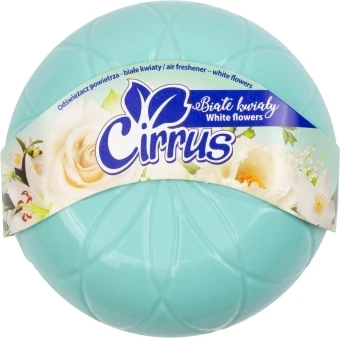 Odświeżacz powietrza Cirrus kwiat, białe kwiaty, żel, 150g