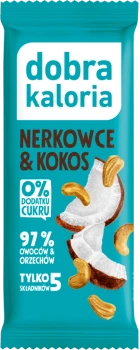 Baton Dobra Kaloria, nerkowce i kokos, 35g