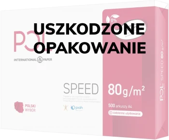 Outlet: Papier ksero ekologiczny Polspeed, A4, 80g/m2, 500 arkuszy, biały