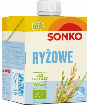 Napój ryżowy Sonko Organic BIO, bez laktozy, 500ml