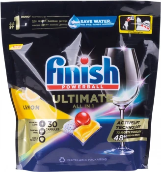 Kapsułki do zmywarek Finish Quantum Ultimate, lemon, 30 sztuk