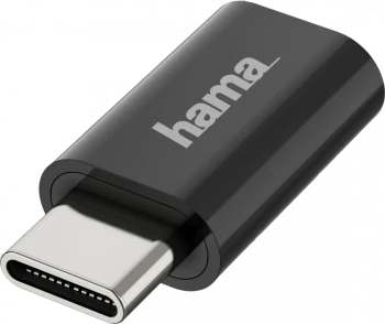 Adapter Hama 200310 USB-C - micro USB 2.0, czarny