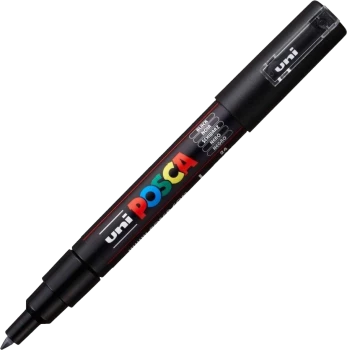 Marker z farbą Uni Posca PC-1M, okrągła, 0.7mm, czarny