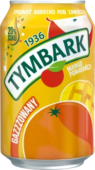 Napój gazowany Tymbark, pomarańcza/mango, puszka, 0.33l