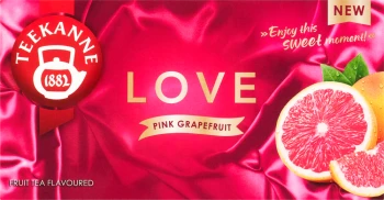 Herbata owocowa w torebkach Teekanne Love, grejpfrut, 20 sztuk x 2.25g