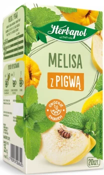 Herbata ziołowa w torebkach Herbapol Zielnik Polski, melisa z pigwą, 20sztuk  x1.75 g