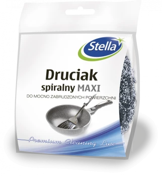 Druciak spiralny Stella Maxi, 1 sztuka, srebrny