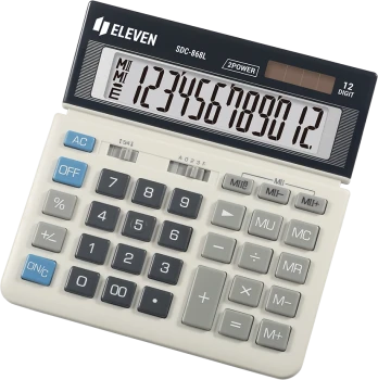 Kalkulator biurowy Eleven SDC-868L, 12 cyfr, biało-czarny