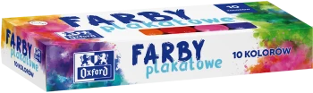 Farby plakatowe Oxford, 20ml, 10 sztuk, mix kolorów