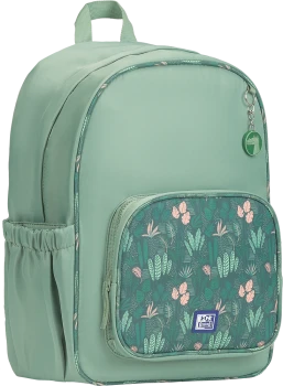 Plecak szkolny Oxford Kids, jednokomorowy, 25l, 40x30x16cm, zielony