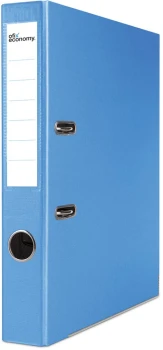 Segregator Ofix Economy, z zadrukiem wewnątrz, A4, szerokość grzbietu 50mm, do 350 kartek, jasnoniebieski