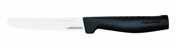 Nóż do pomidorów Fiskars Hard Edge, 11.4cm, czarny