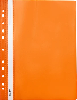 Skoroszyt plastikowy oczkowy Bantex Budget EVO, A4, do 200 kartek, pomarańczowy