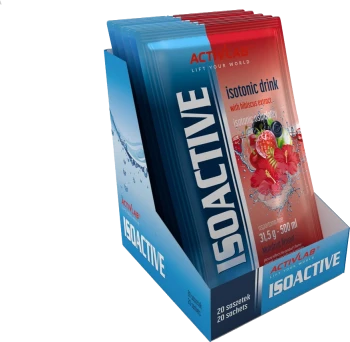 Napój izotoniczny Activlab Isoactive multifruit, w saszetkach, wieloowocowy, 20 sztuk x 31.50g