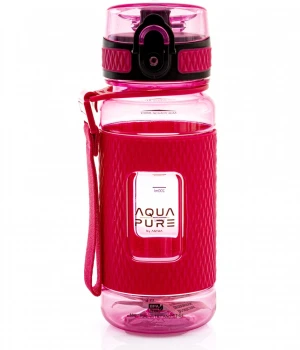 Bidon Astra Aqua Pure, tritan, 400ml, neonowy różowy