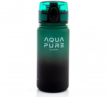 Bidon Astra Aqua Pure, tritan, 400ml, zielono-czarny