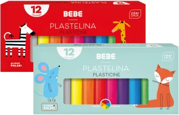 Plastelina Interdruk BEBE Kids, 12 kolorów