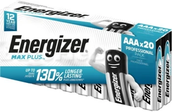 Bateria alkaliczna Energizer Max Plus, AAA, LR03, 1.5V, 20 sztuk