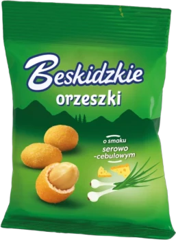 Orzeszki ziemne Beskidzkie, serowo-cebulowe, 70g